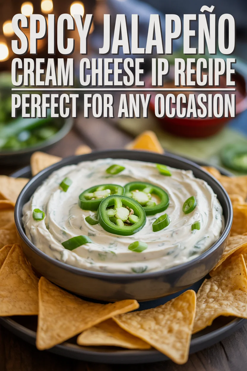 Spicy Jalapeño Cream Cheese Dip Recipe – Perfect for Any Occasion