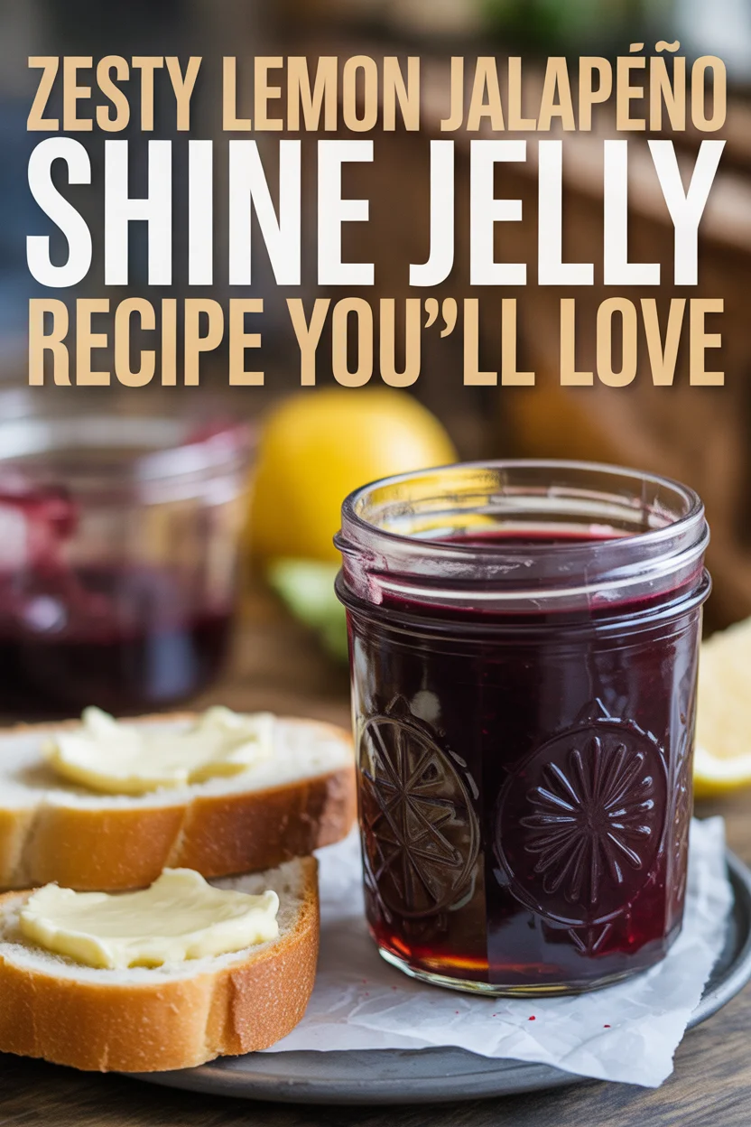 Lemon Zest Jalapeño Shine Jelly Recipe