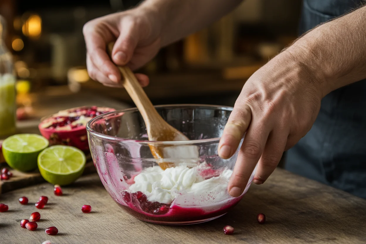 Snowy Coconut Cranberry Mojito Mocktail