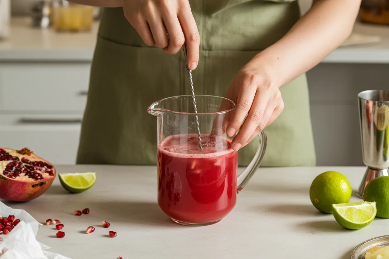 Chill Out with This Frosted Pomegranate Coconut Fizz (No Alcohol)