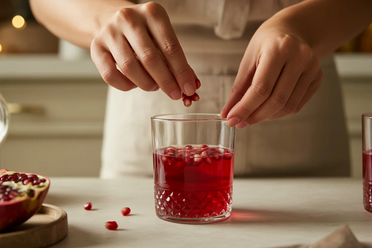 Sparkling Coconut Pomegranate Christmas Punch (Alcohol-Free)