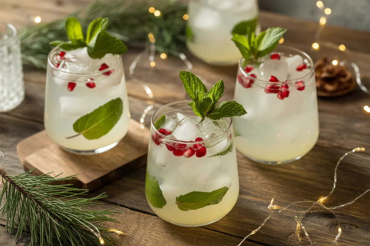 Deliciously Refreshing White Christmas Coconut Mojito (Virgin)