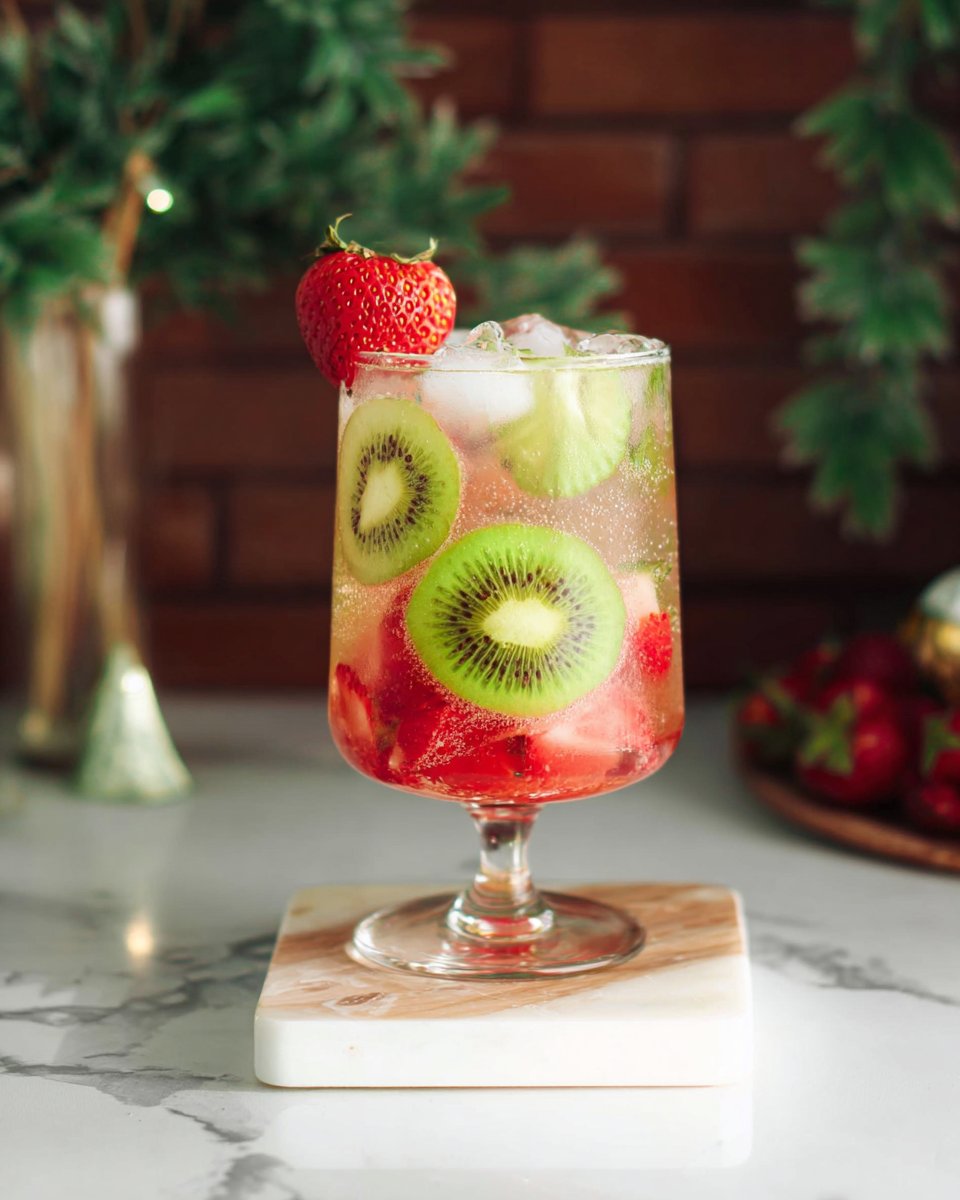 Kiwi Strawberry Spritz