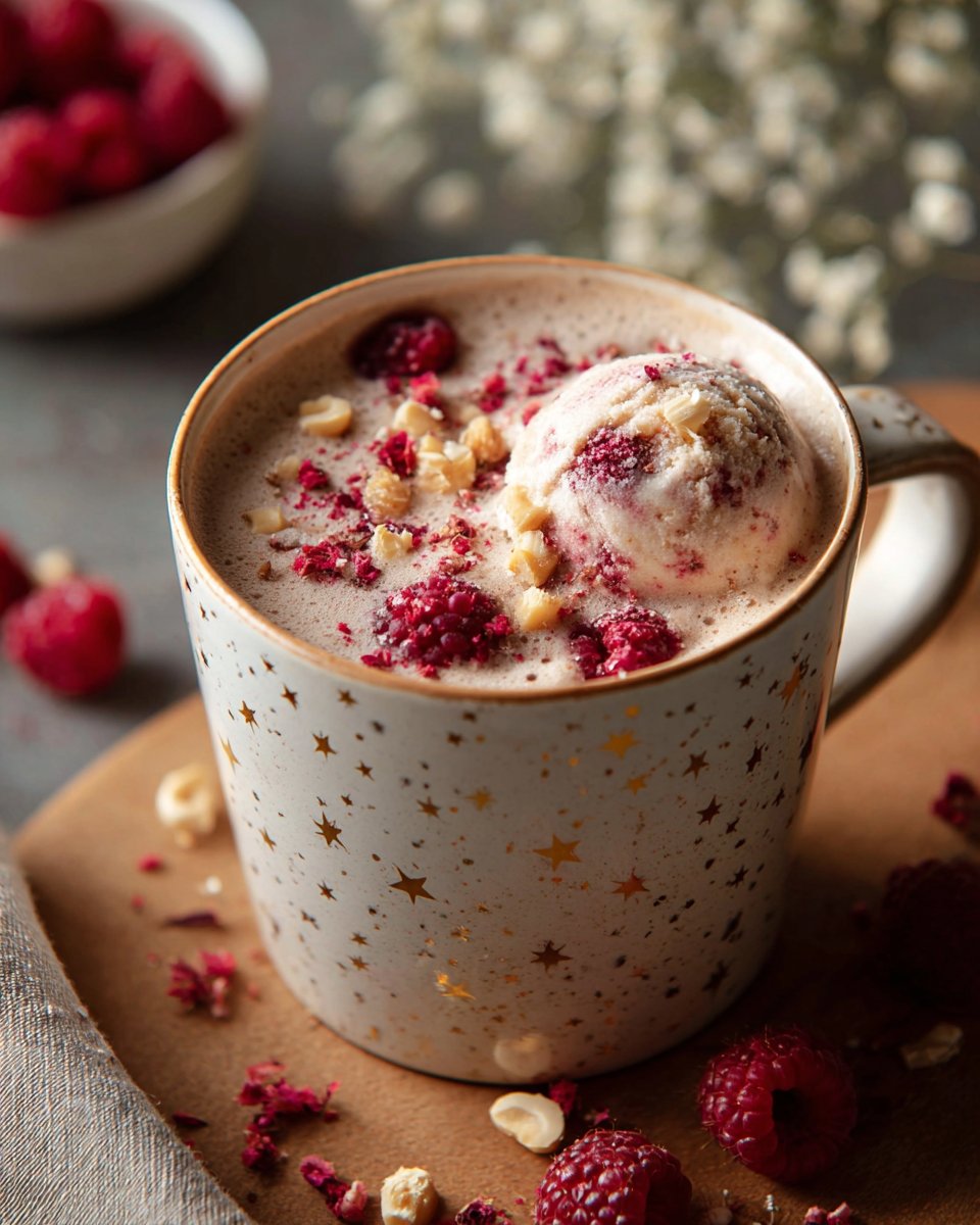 Hazelnut Raspberry Starlight Latte