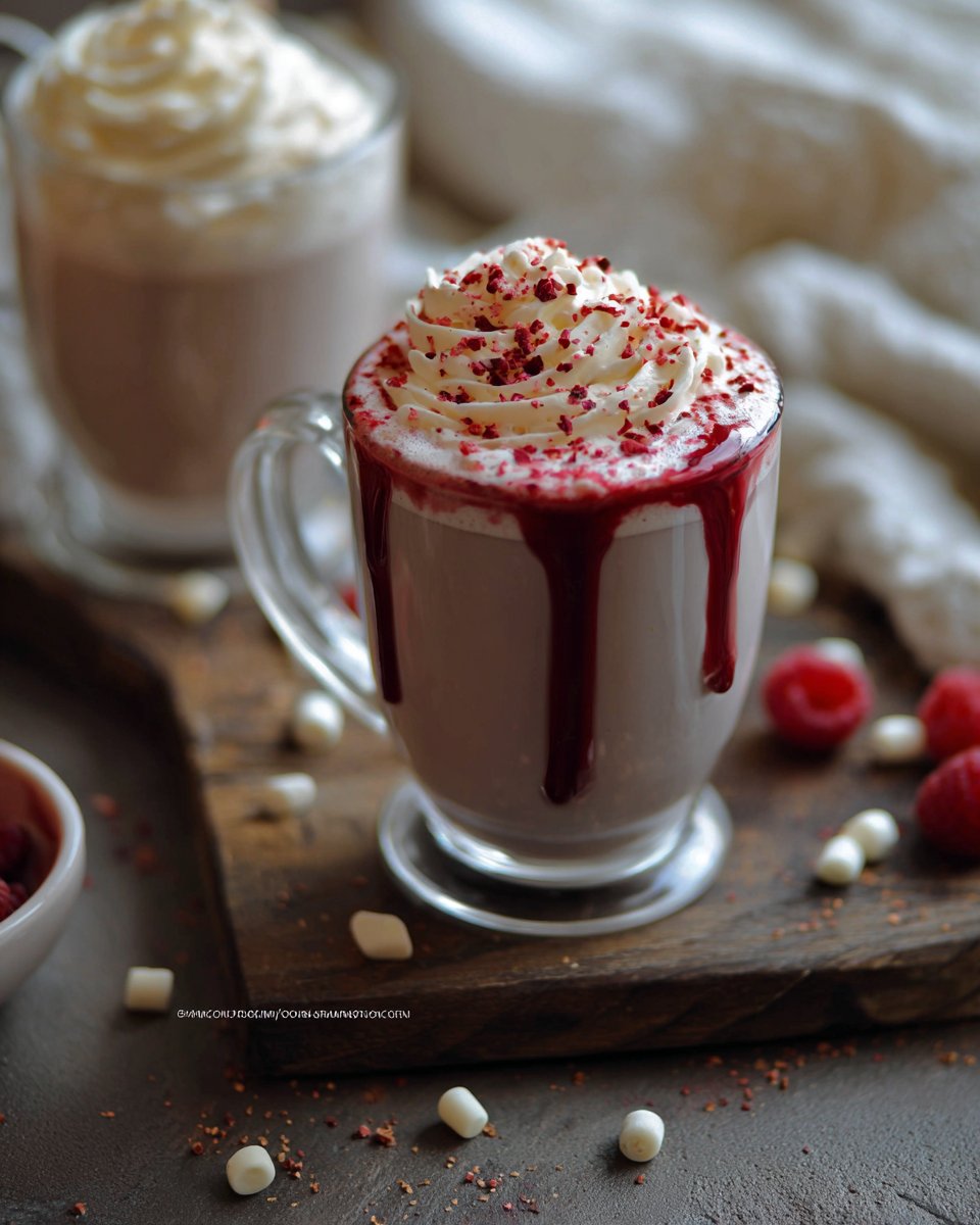 Vegan Raspberry White Chocolate Mocha for Two