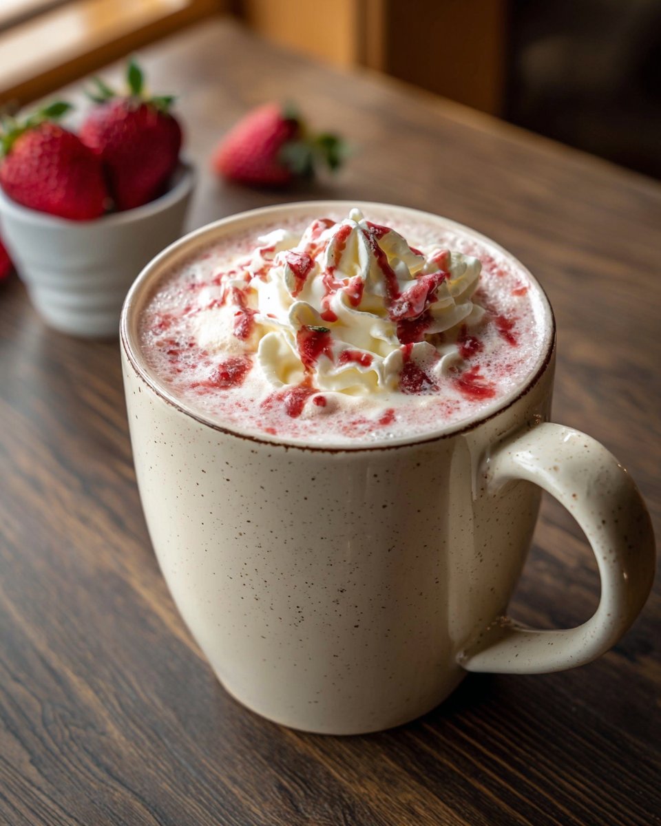 White Chocolate Strawberry Cocoa