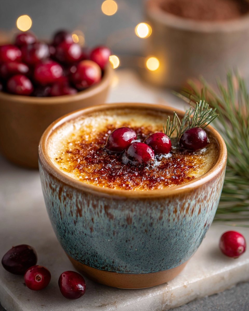 Spiced Cranberry Brûlée Latte