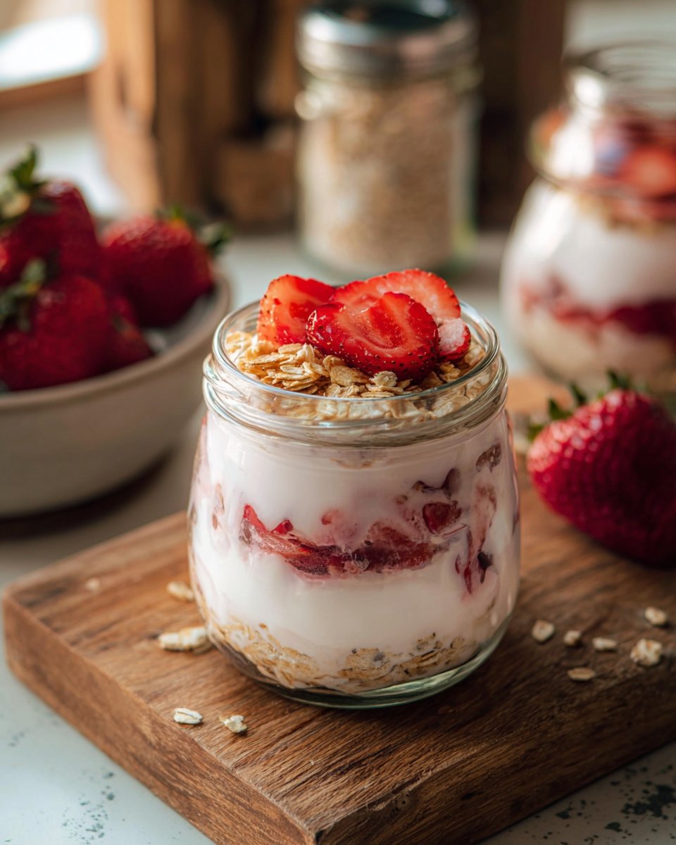 STRAWBERRY SHORTCAKE OVERNIGHT OATS