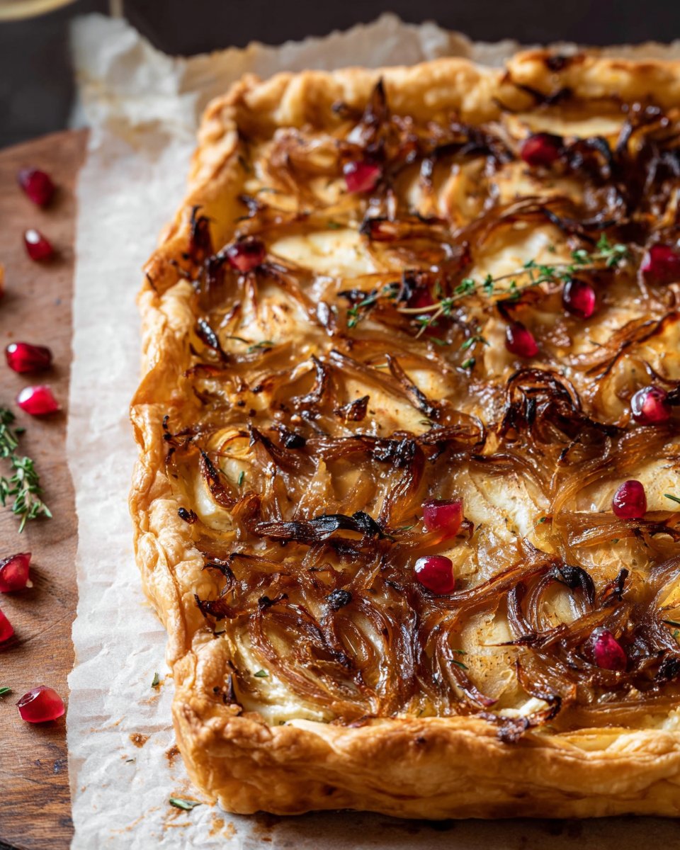 Caramelized Onion and Brie Tart