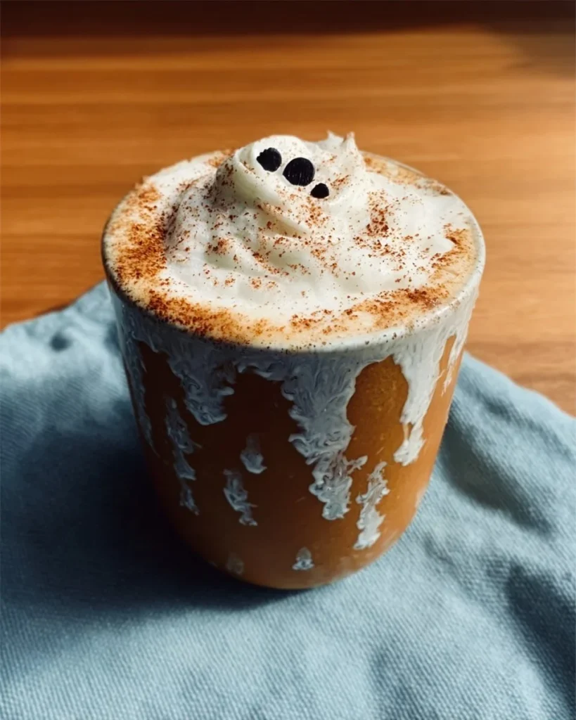 Brown Sugar Cinnamon Cloud Cappuccino topped with frothy milk and cinnamon dust