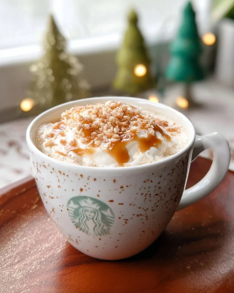 Homemade Caramel Brulee Latte inspired by Starbucks