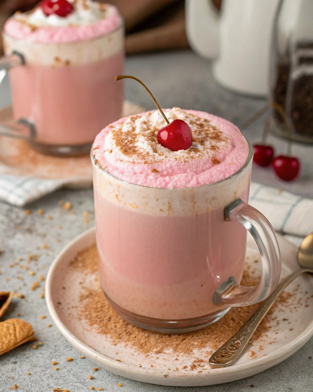 Luxurious Cherry Almond Velvet fabric showcasing softness and elegance.