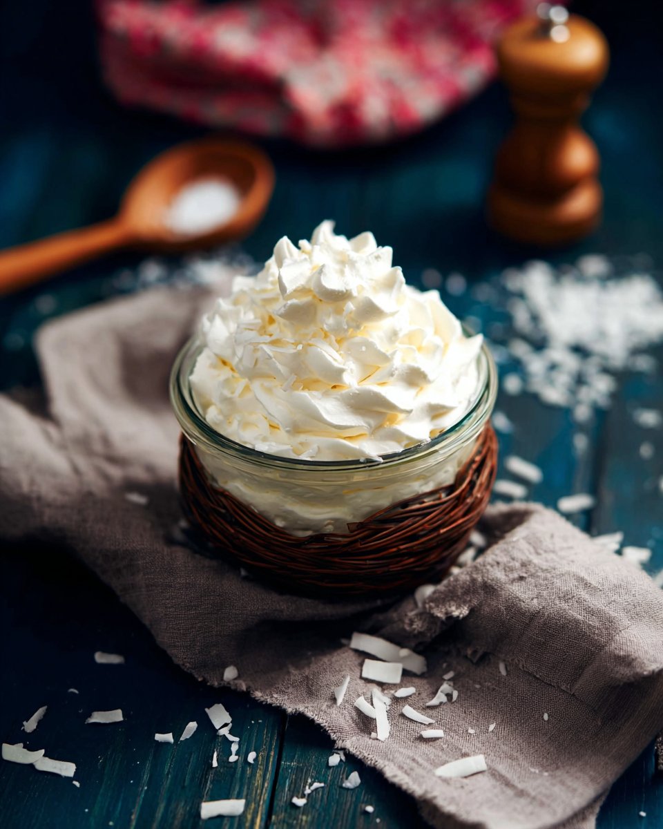 Coconut-flavored Whipped Cream