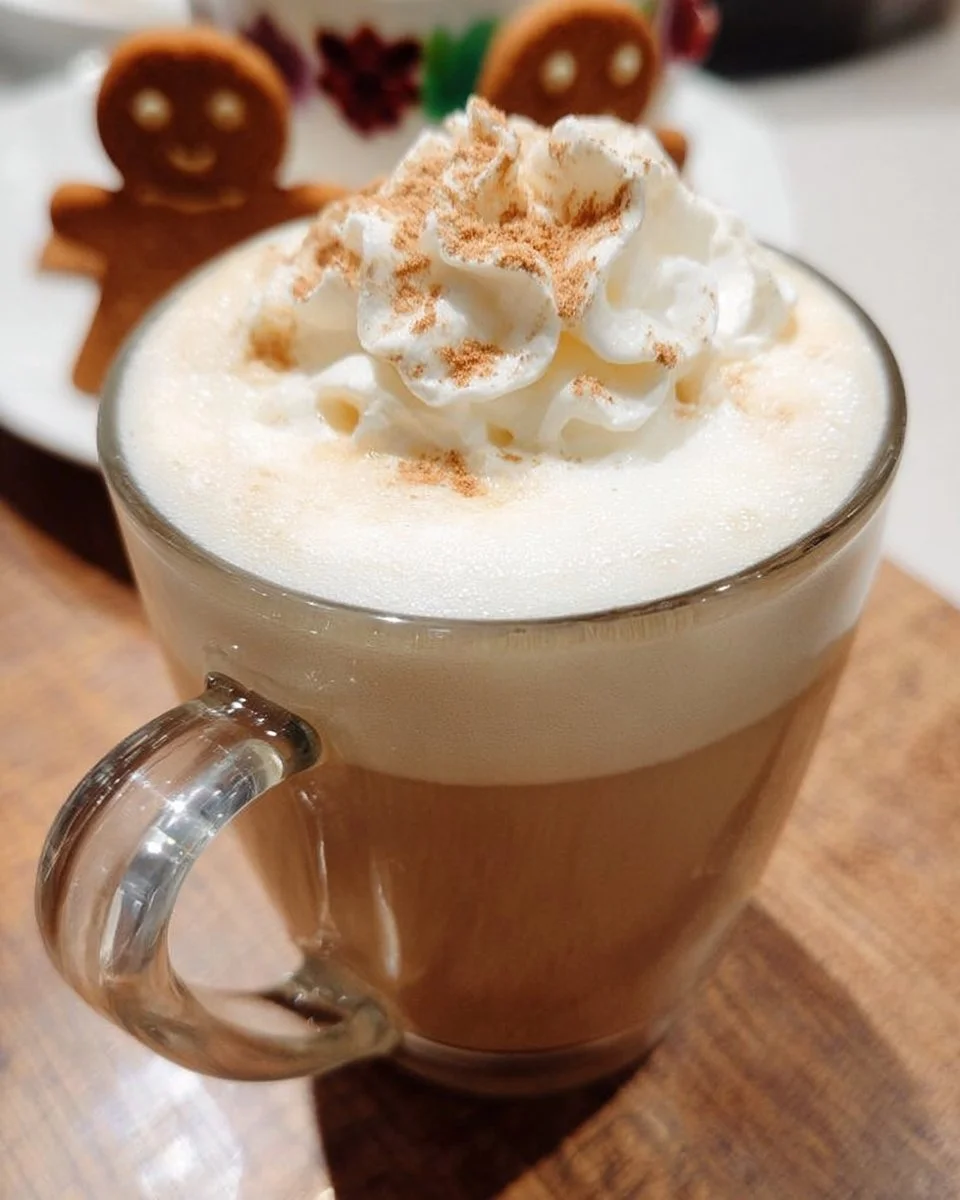 A beautifully crafted Fluffy Latte topped with frothy milk and latte art.