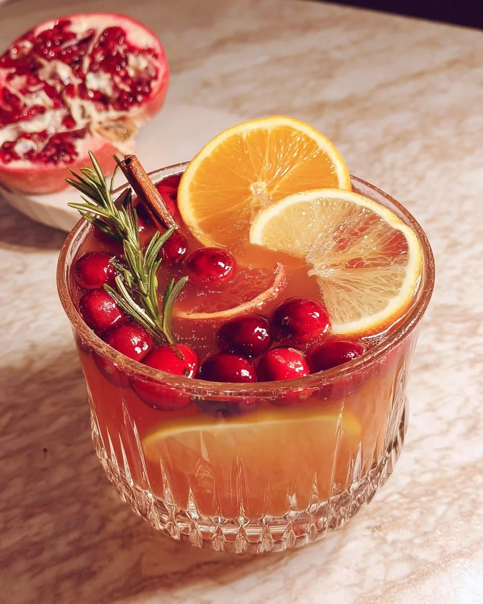 Delicious non-alcoholic Thanksgiving punch served in a festive bowl
