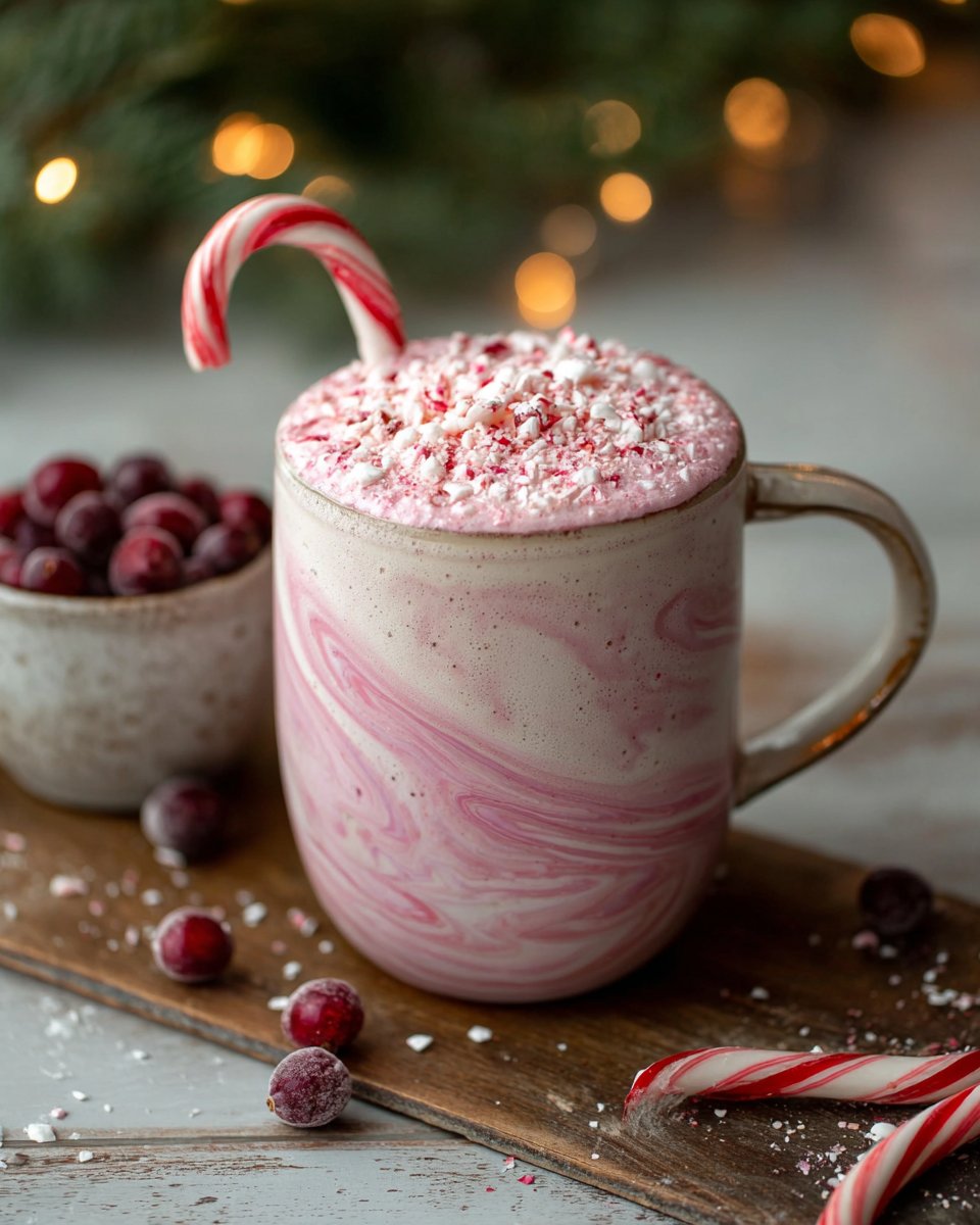 Peppermint Cranberry Swirl Latte