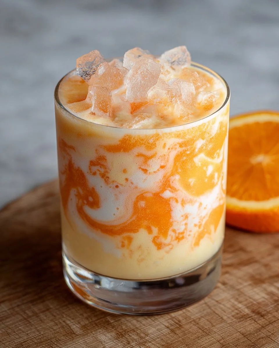 Delicious orange creamsicle swirls, perfect for a refreshing alcohol-free dessert.