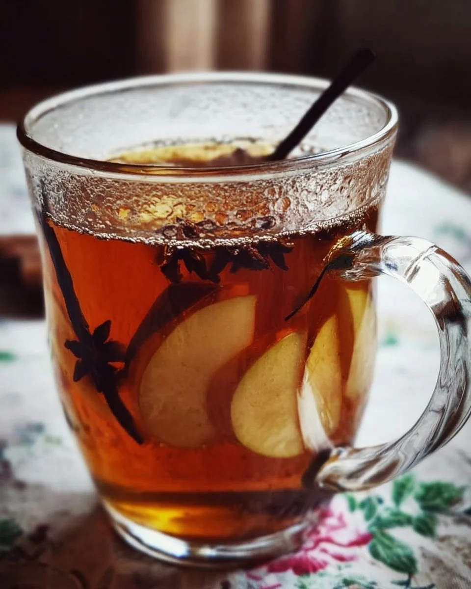 Pear Vanilla Black Tea blend featuring black tea leaves with fruity pear and sweet vanilla notes.