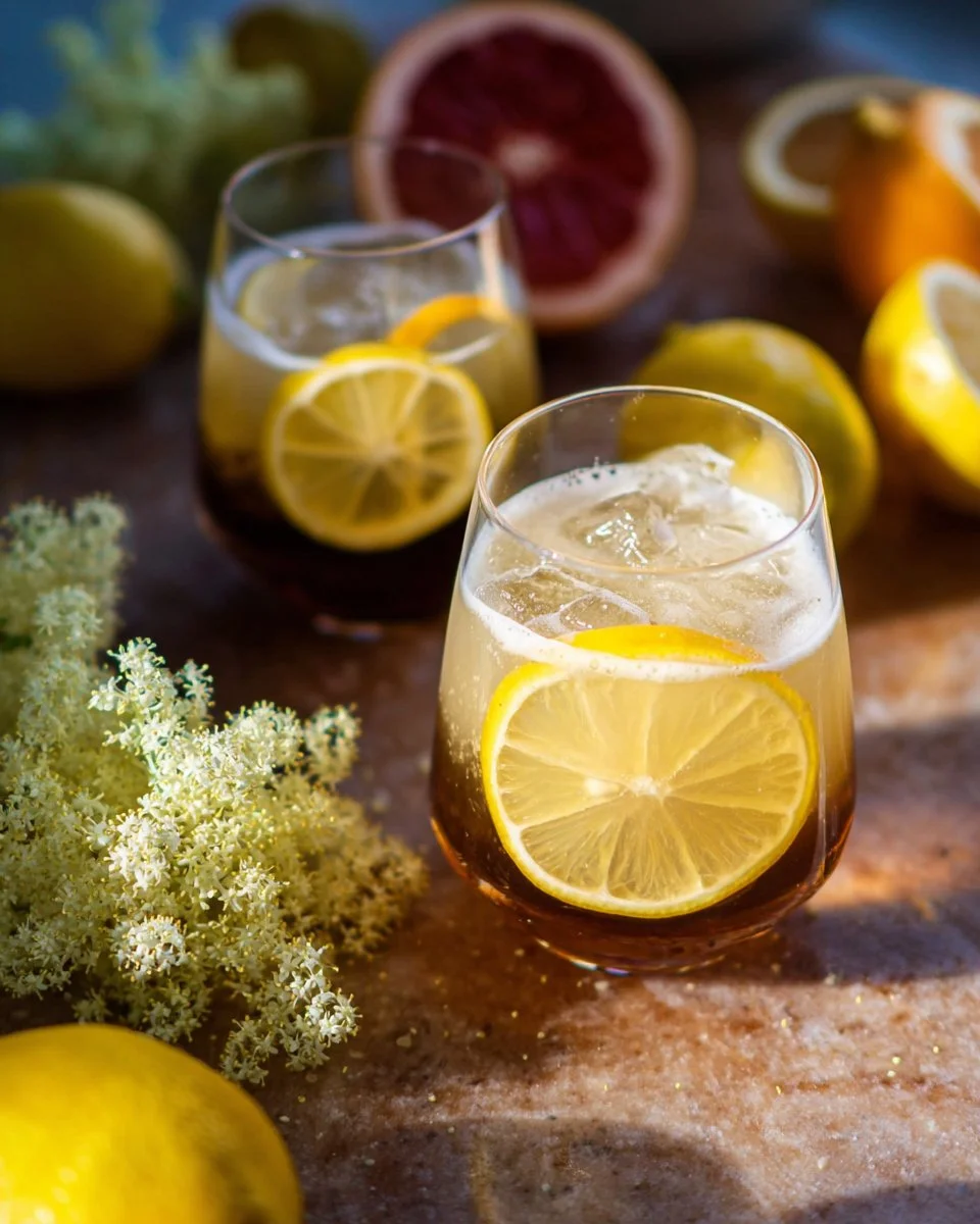 Shakerato with Elderflower - refreshing iced coffee treat