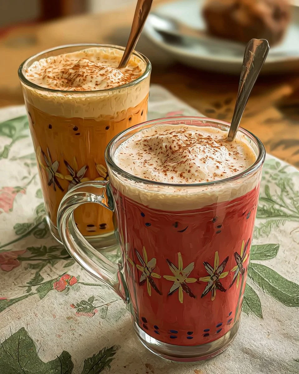 Tom and Jerry themed batter drink recipe with colorful characters