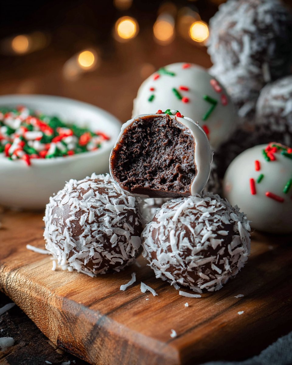 No Bake Oreo Balls for Christmas