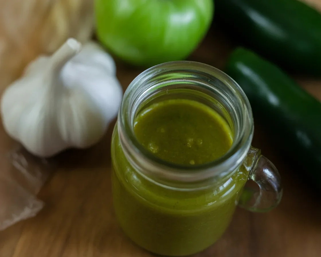 Green Apple Hot Pepper Glaze recipe with jalapeños and garlic for a unique flavor.