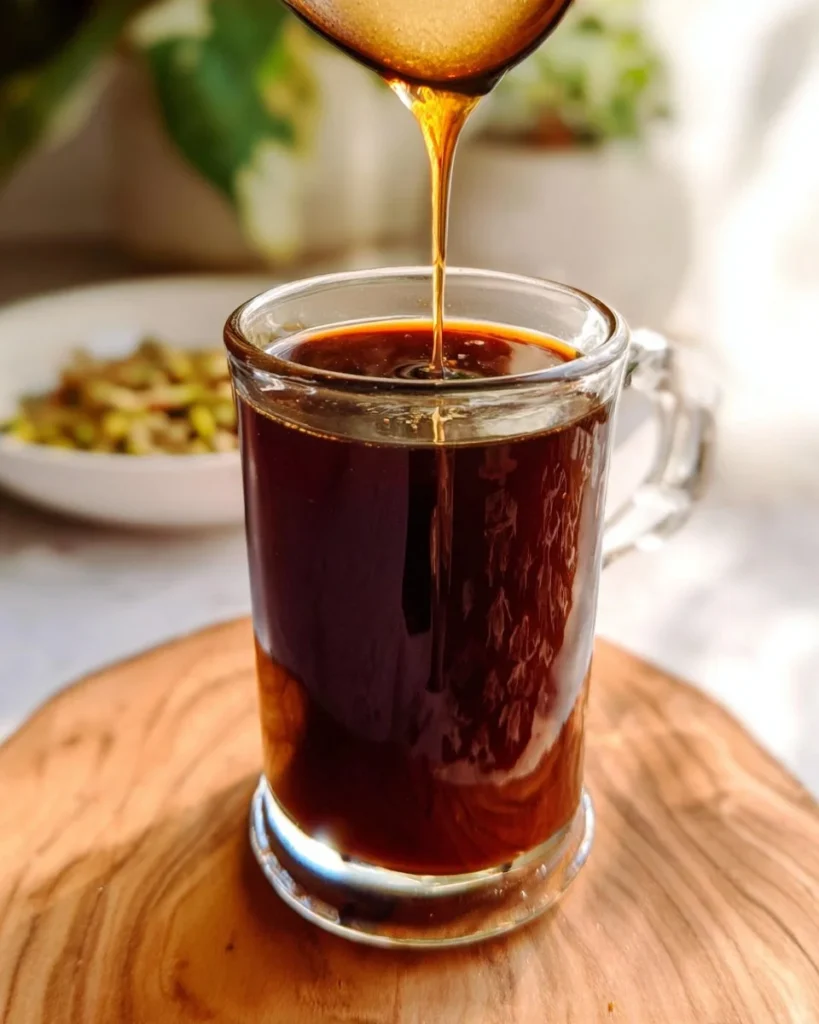 Delicious zucchini bread drizzled with coffee syrup