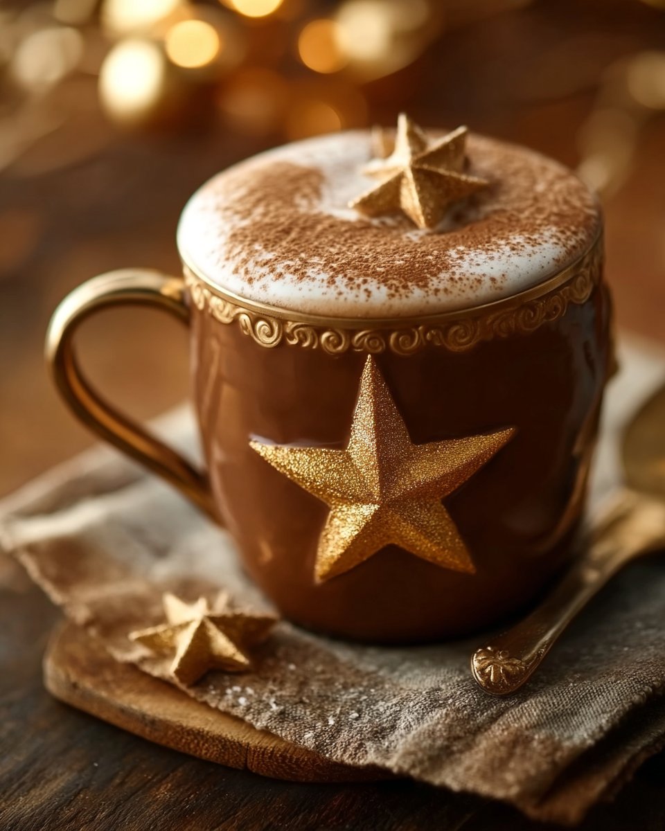 Christmas Golden Star Cocoa