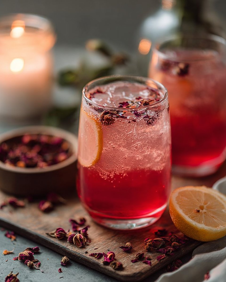 Rose Hibiscus Lemonade