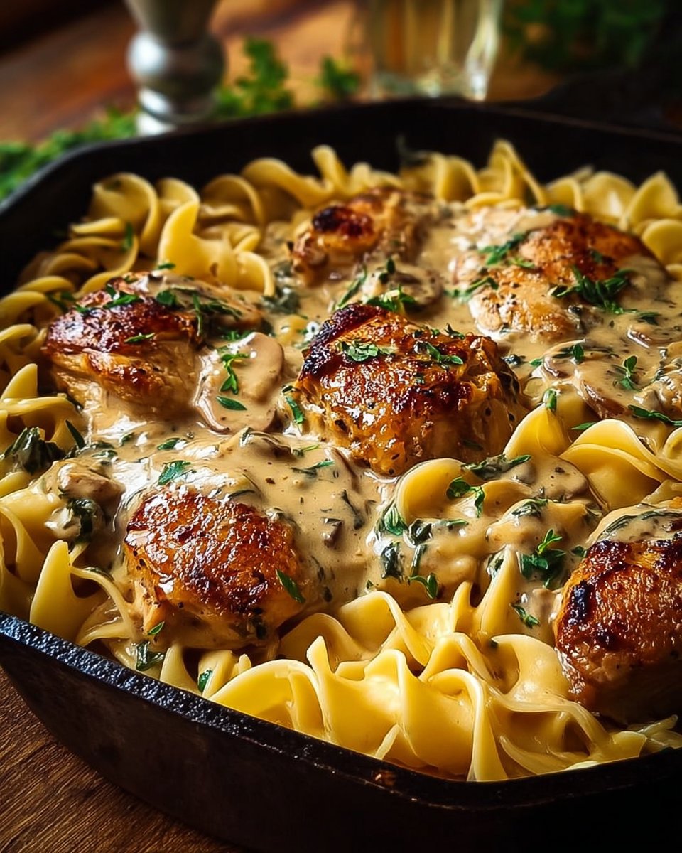 Easy One-Pan Chicken with Buttered Noodles