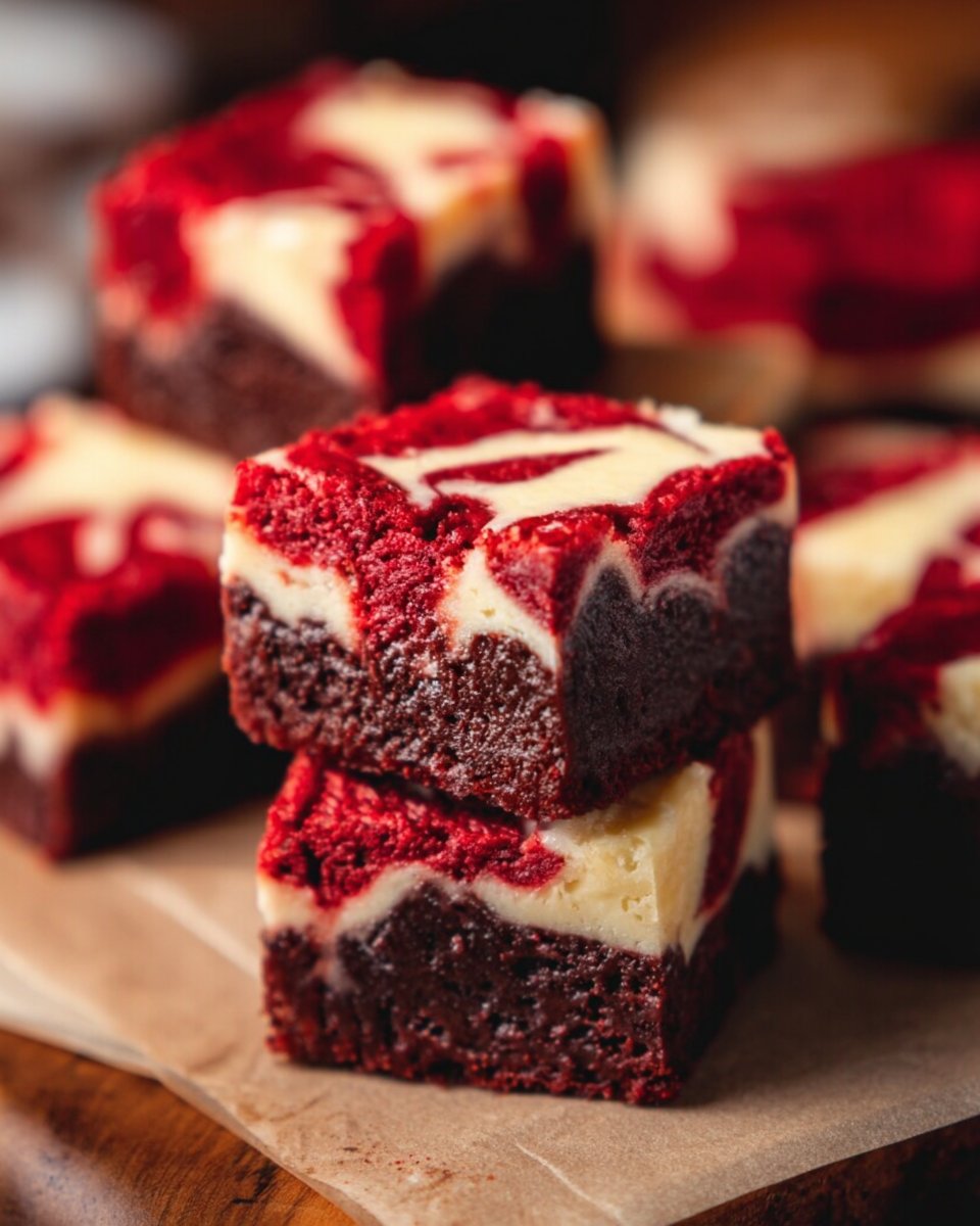 Red Velvet Cheesecake Brownies