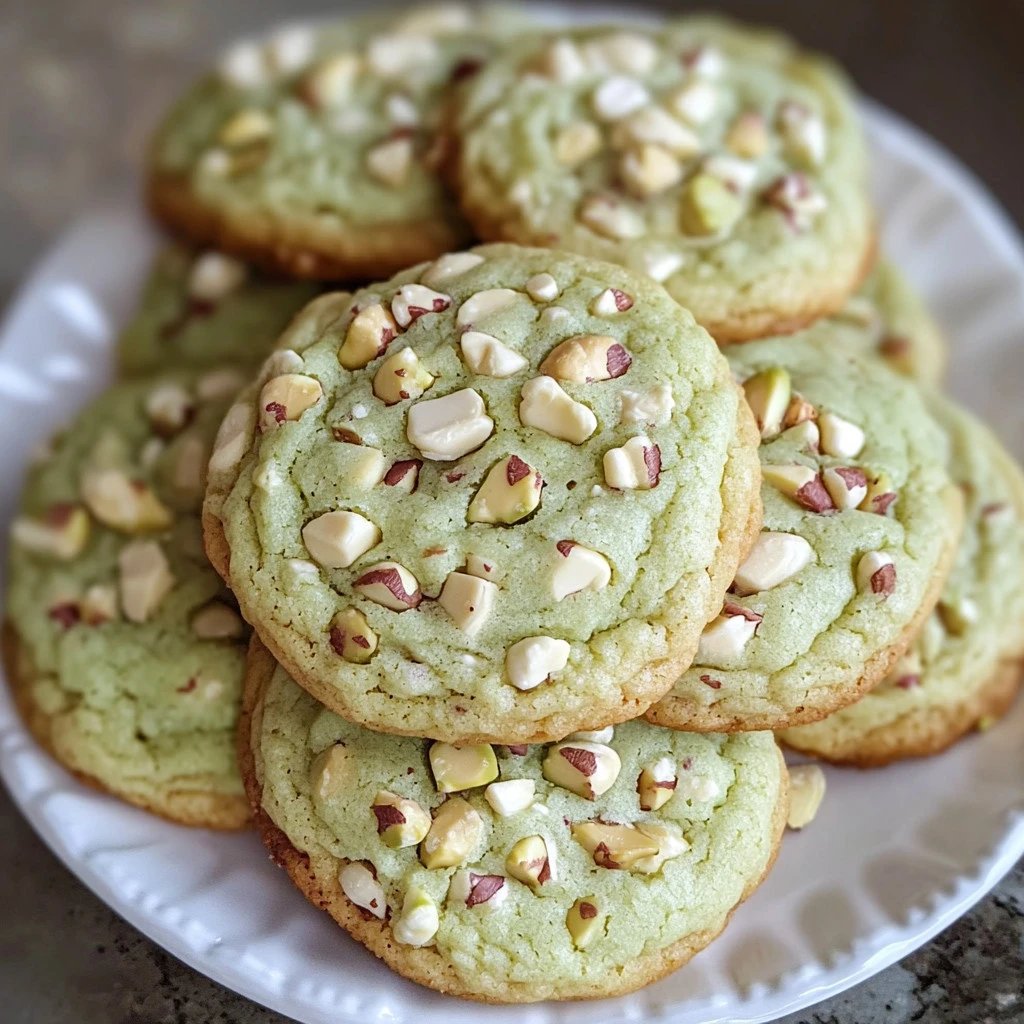 Pistachio Pudding Cookies