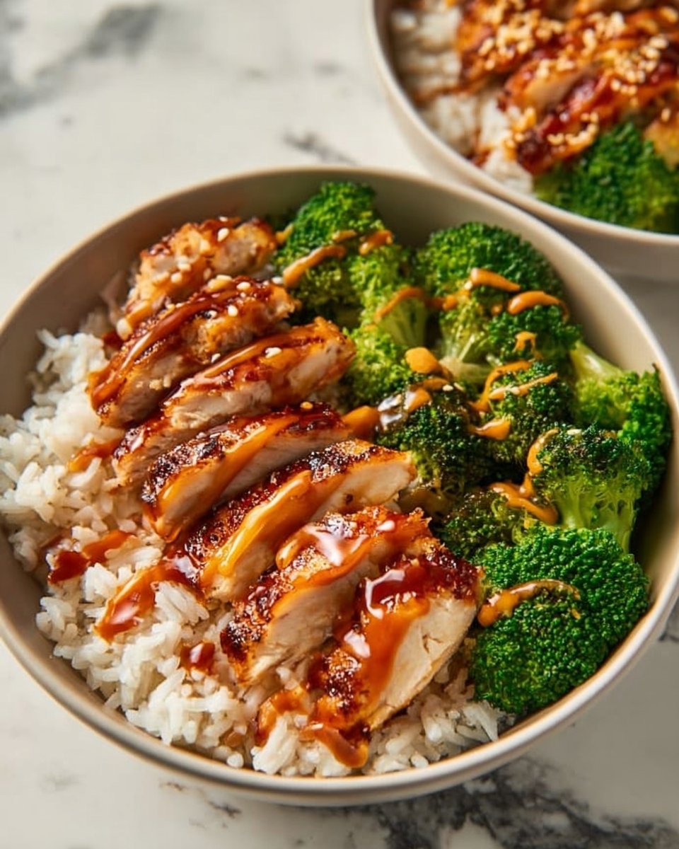 Sticky Chicken Rice Bowls