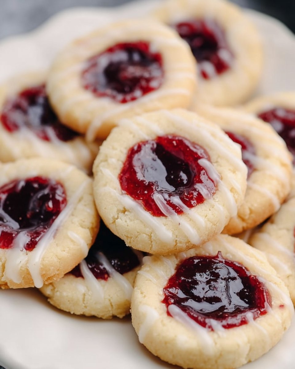 Classic Raspberry Almond Thumbprints