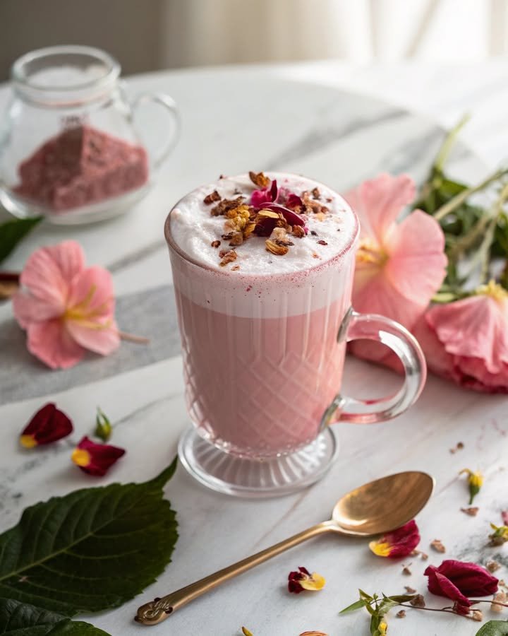 Rose Hibiscus Cloud Latte