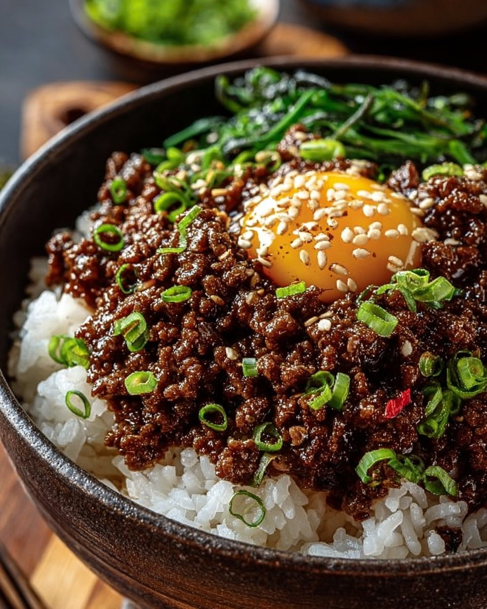 Korean Ground Beef Bowl
