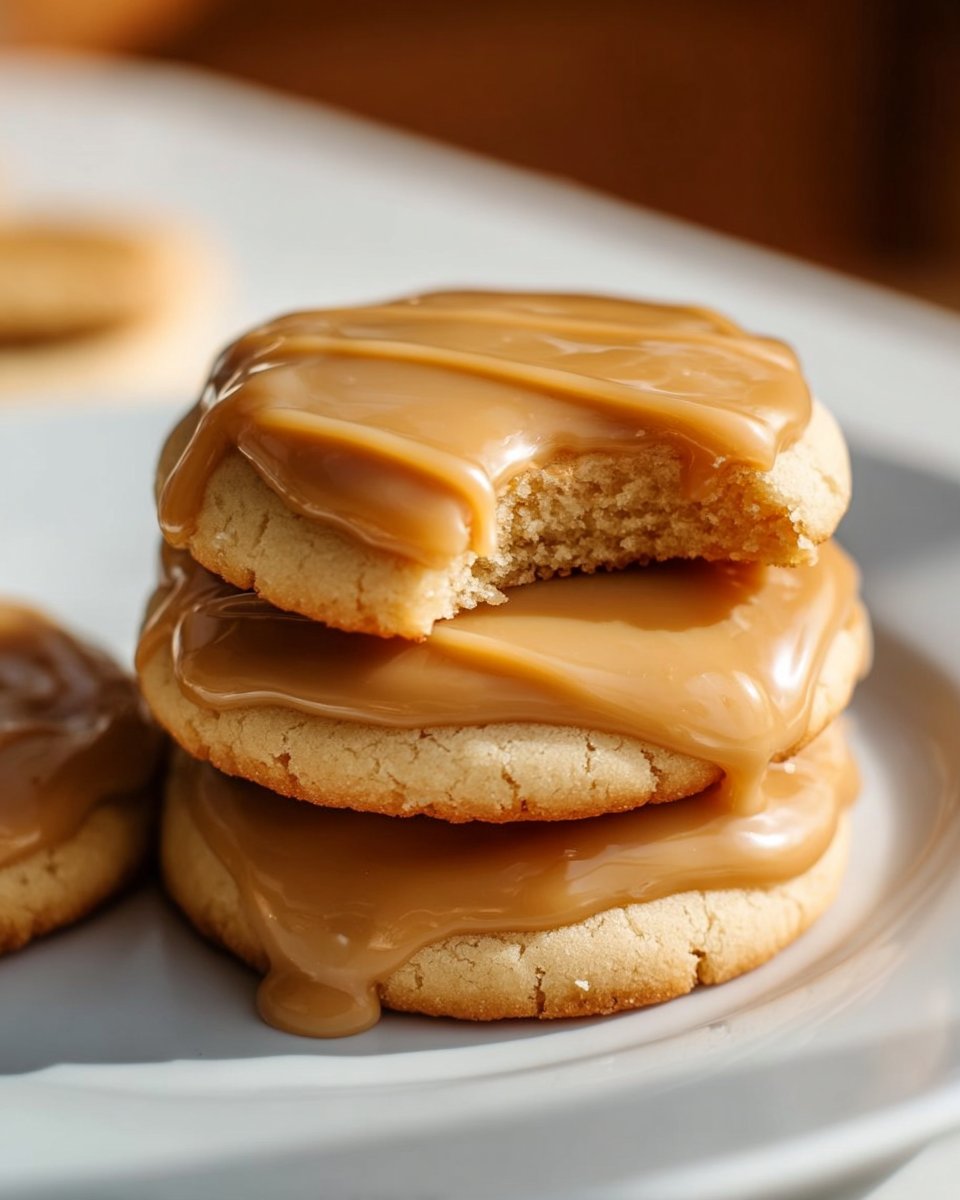 Soft Maple Cookies with Brown Butter Icing