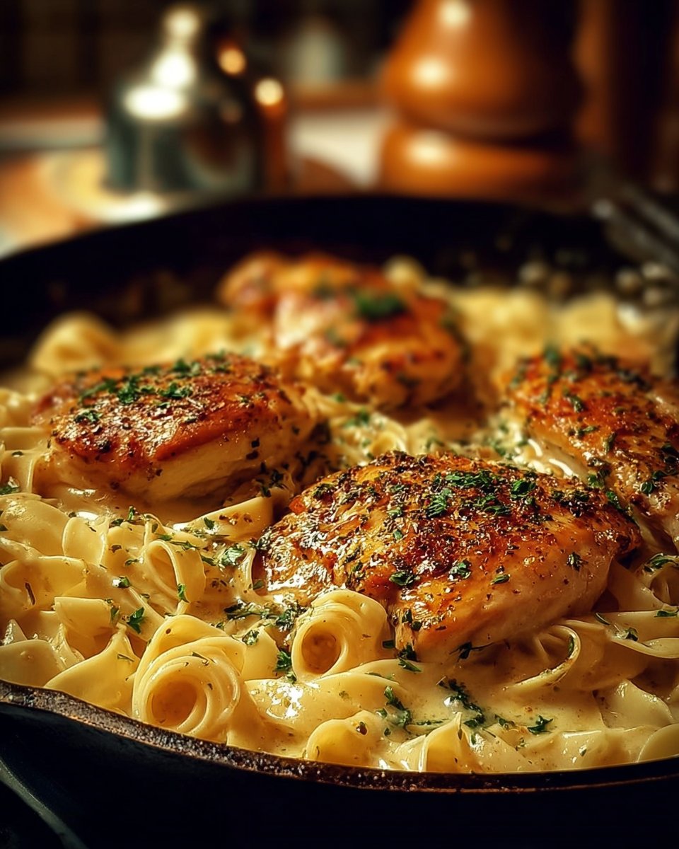 One-Pan Chicken with Buttered Noodles