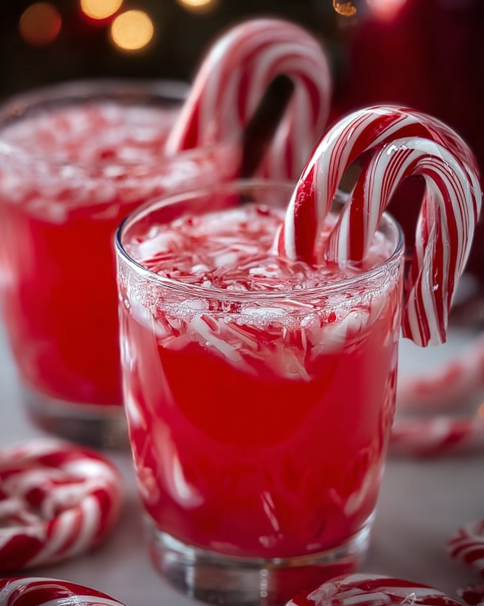 Christmas Candy Cane Red Punch
