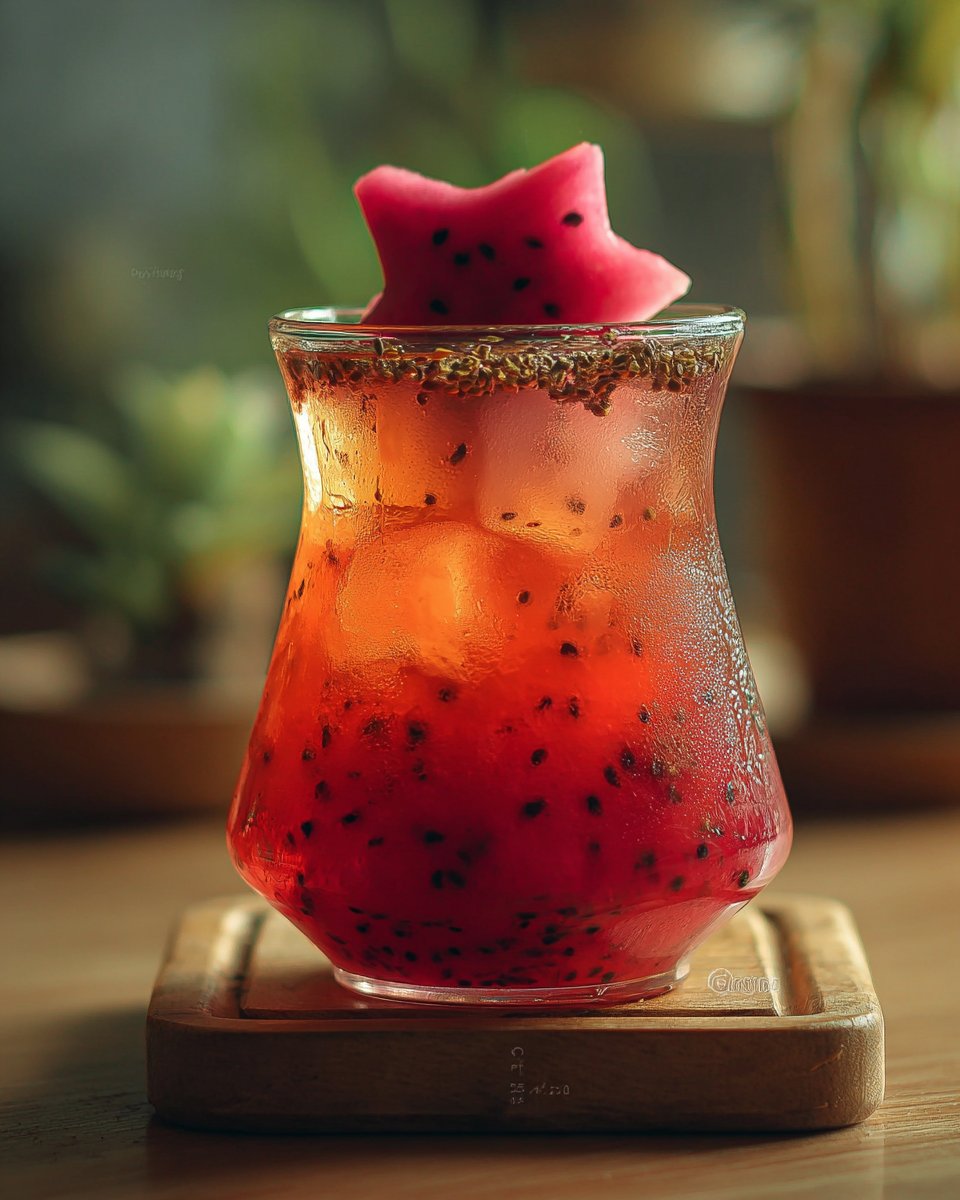 Dragon Fruit Watermelon Sprite Cold Tea