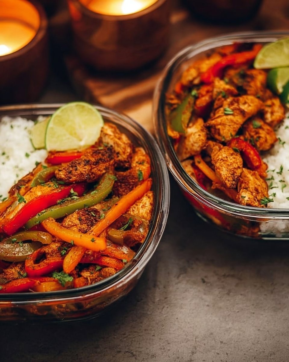 Chicken Fajita Meal Prep Bowls