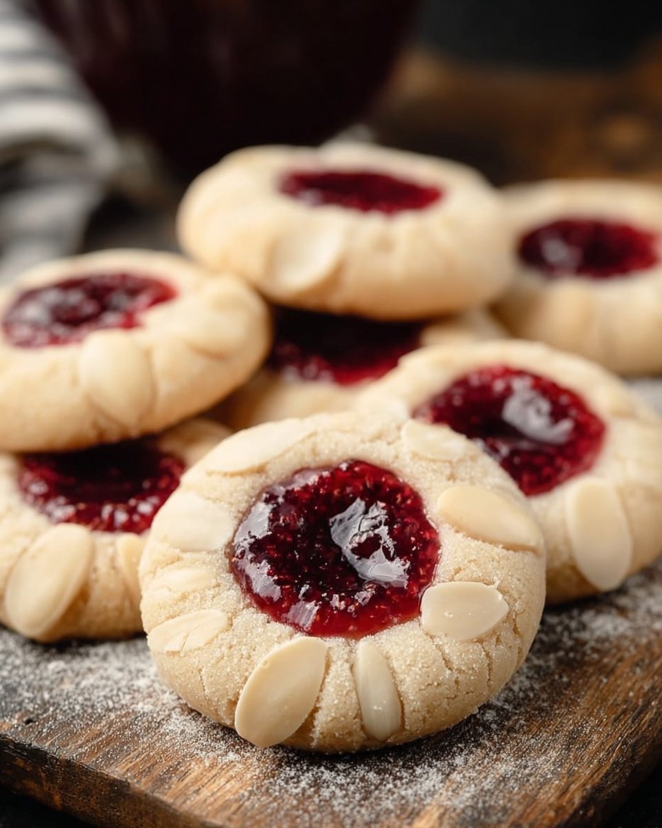 Classic Raspberry Almond Thumbprints