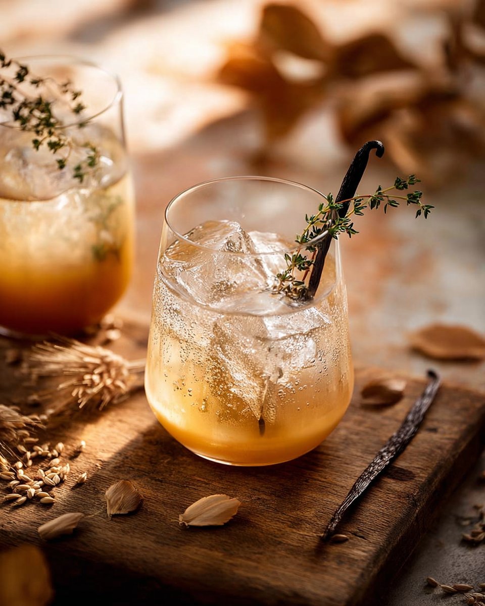 Sparkling Vanilla Pear Mocktails