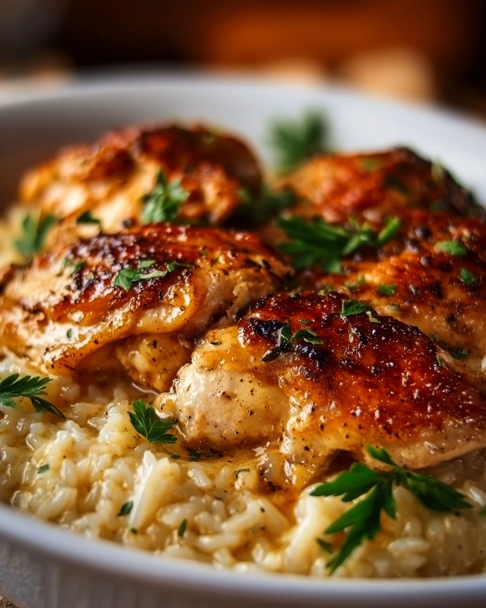 No-Peek Chicken and Rice Casserole