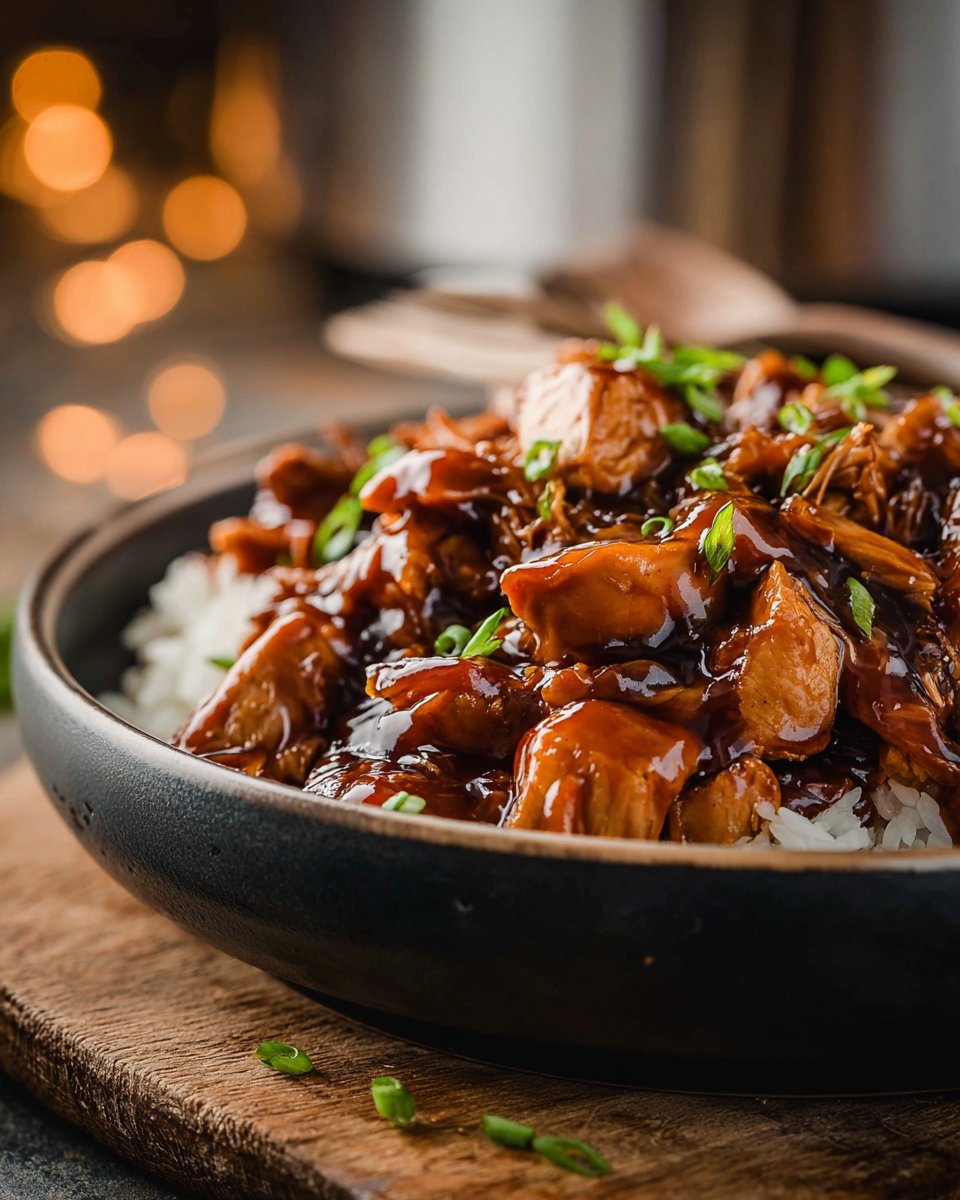 Crock Pot Bourbon Chicken