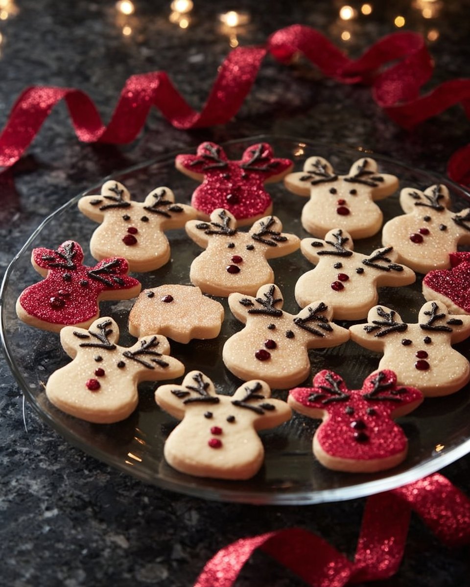 Easy Reindeer Sugar Cookies