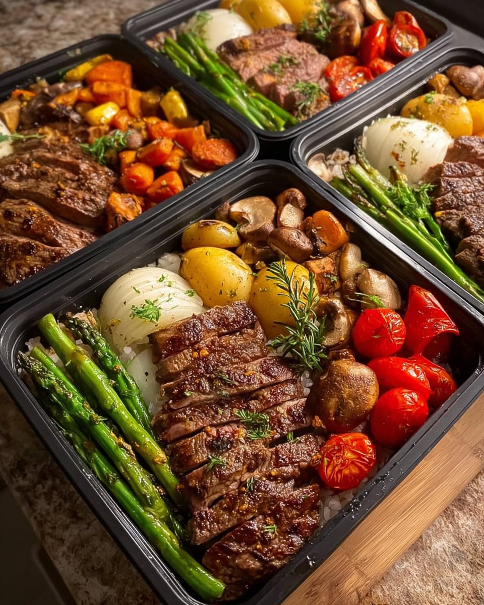 Steak and Veggie Meal Prep
