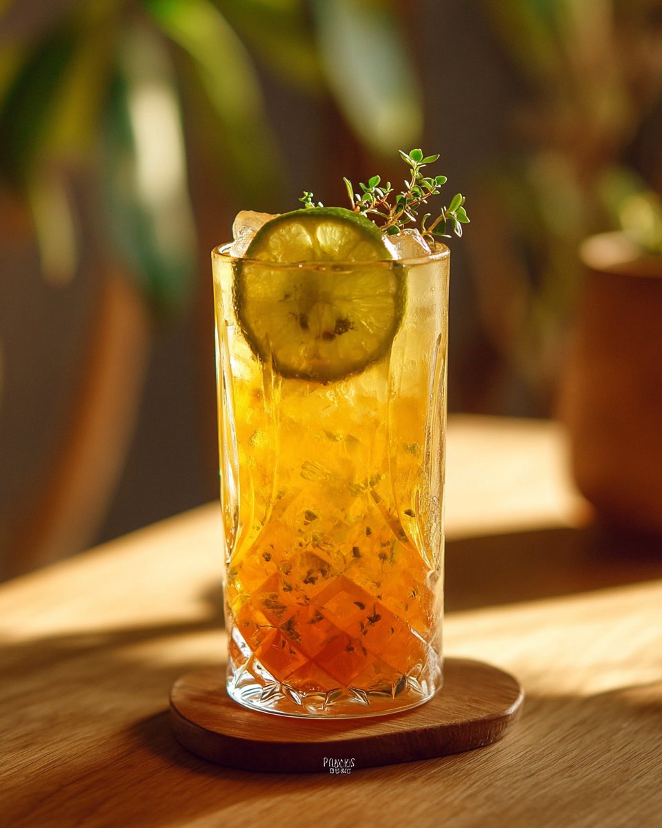 Smashed Mango Kalamansi Iced Tea
