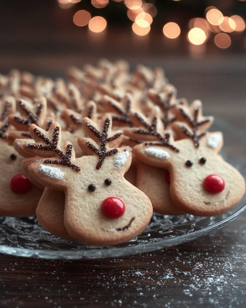 Easy Reindeer Sugar Cookies