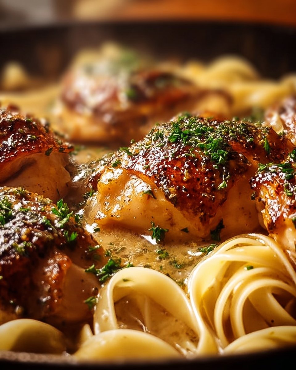 One-Pan Chicken with Buttered Noodles